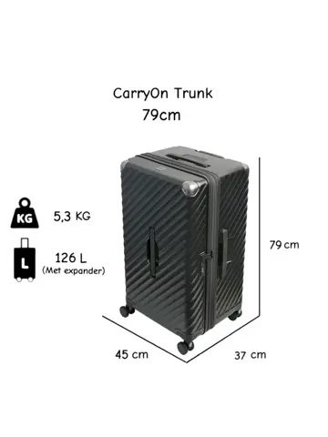 Trunk Grote harde koffer 126 liter