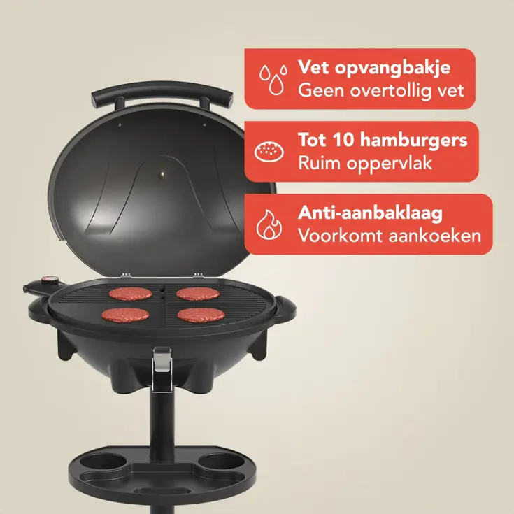 Elektrische BBQ – 2400W – Zwart