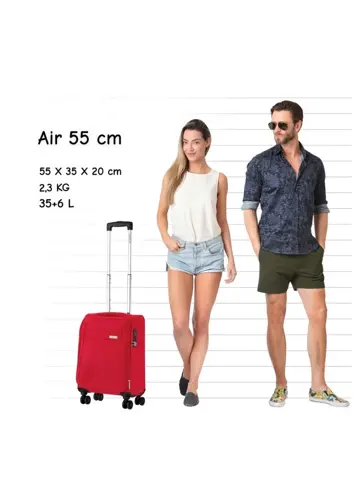 Air Zachte handbagage koffer 55cm