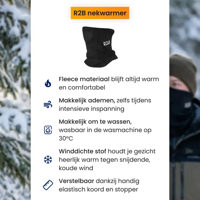 Fleece Nekwarmer Heren & Dames - One Size