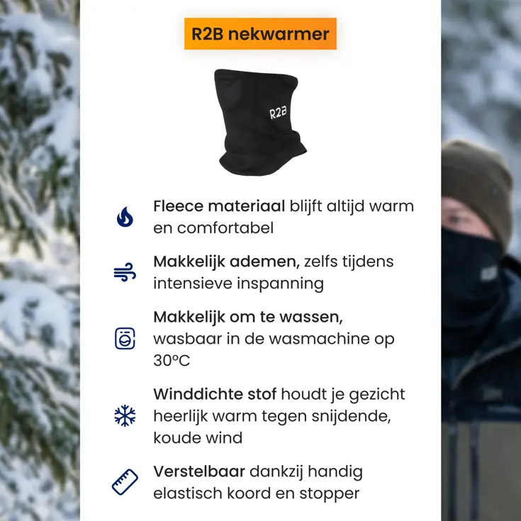 Fleece Nekwarmer Heren & Dames - One Size