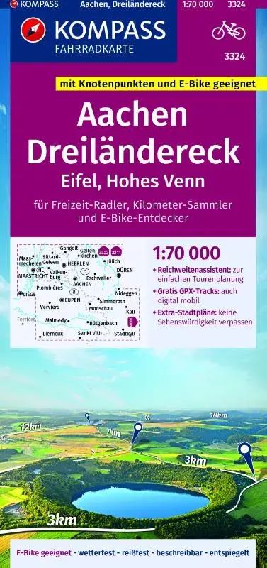 Kompass FK3324 Aachen, Dreiländereck 