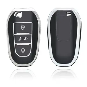 Dutch Shield Sleutelhoesje  Peugeot zwart B3