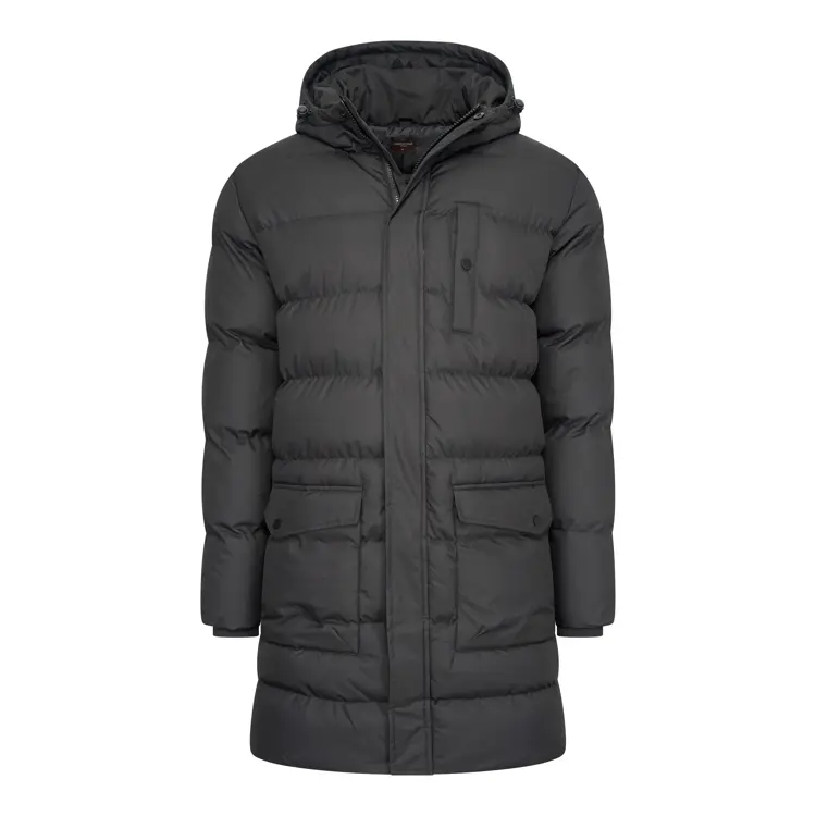 Heren Long Puffer Jacket Cappuccino Italia