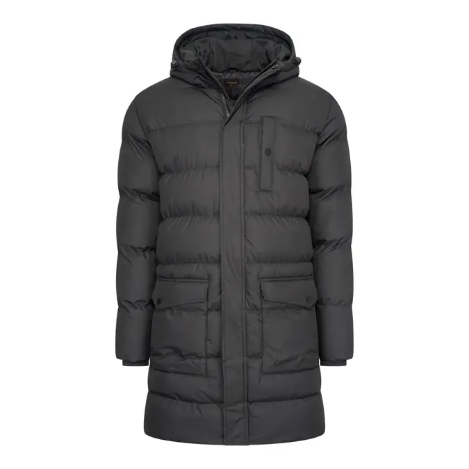Heren Long Puffer Jacket Cappuccino Italia