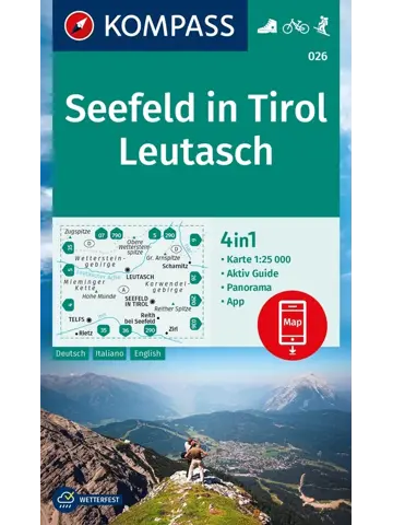 Wandelkaart WK026 Seefeld in Tirol