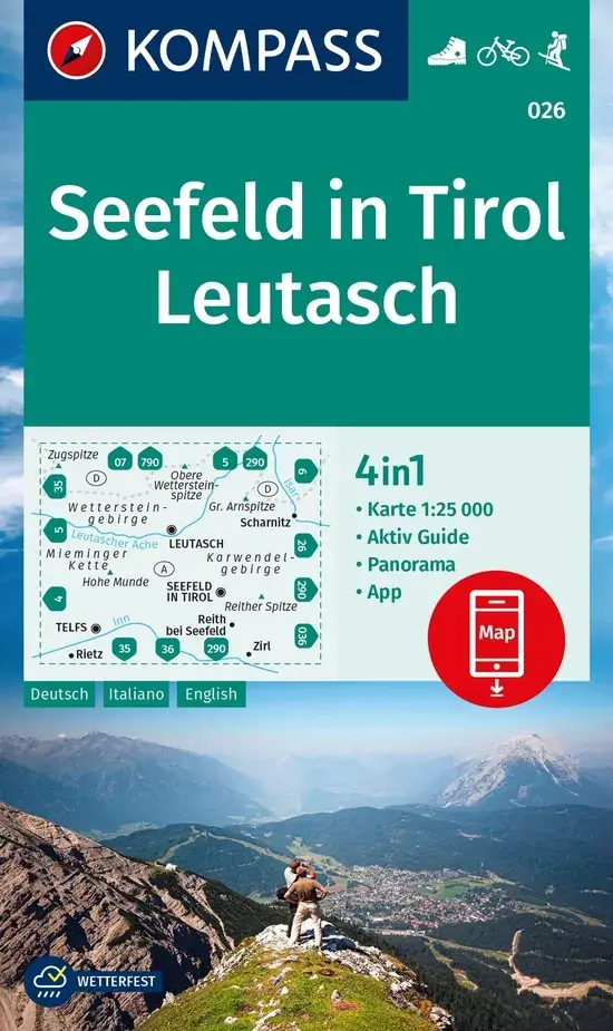 Wandelkaart WK026 Seefeld in Tirol