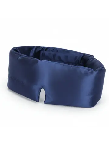 Zijden Slaapmasker - Donkerblauw - PurelyGoods
