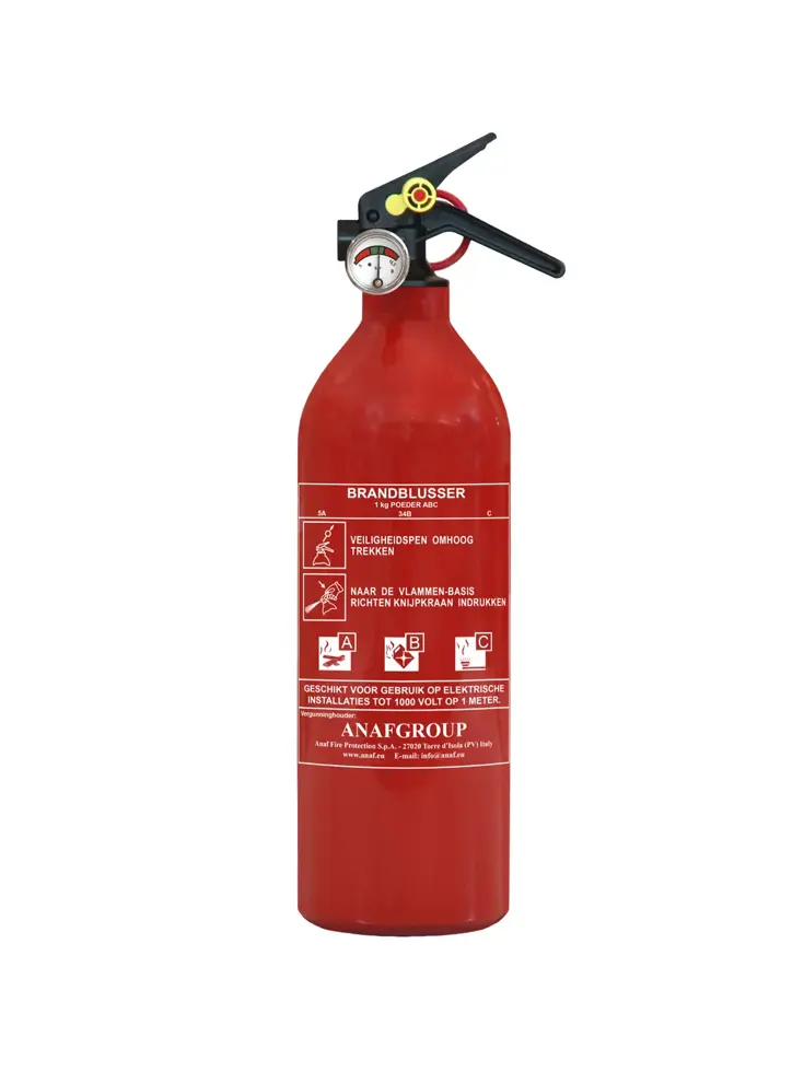 Brandblusser ABC 1 kg - met manometer
