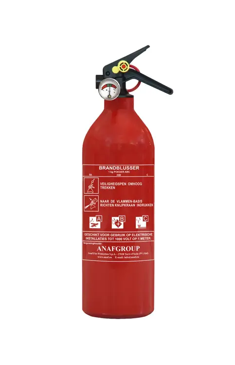 Brandblusser ABC 1 kg - met manometer