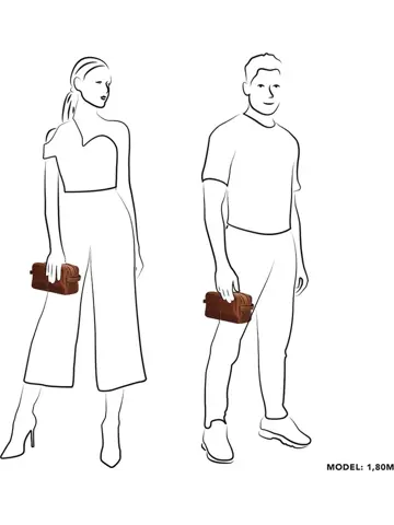 Hide&Stitches - Japura - Leren toilettas