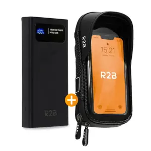 R2B Telefoonhouder Fiets +Powerbank 10000 mAh