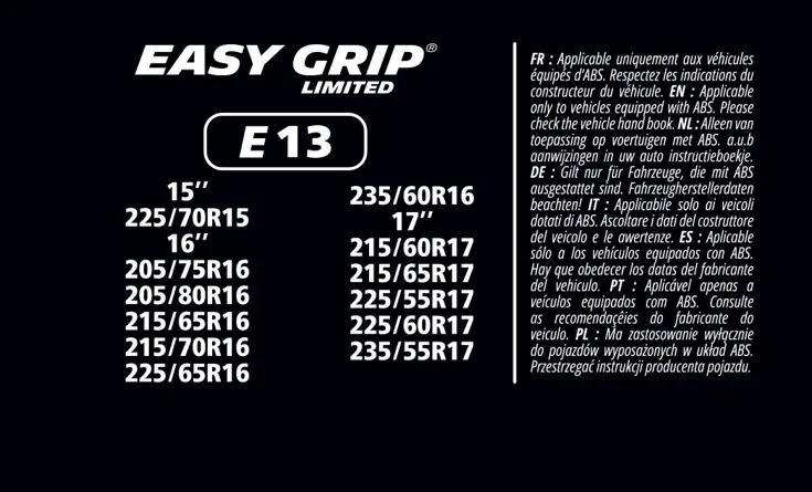 Sneeuwkettingen - Easy Grip  - EG-E13