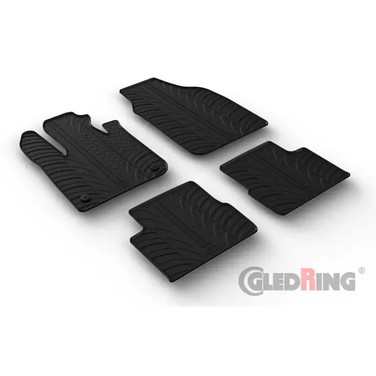 Fiat 500L 7/2017 - Rubbermatten - Gledring