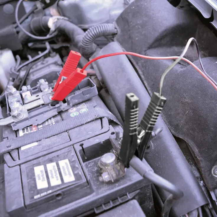 Automatische acculader 6/12V met 5 controlelampjes