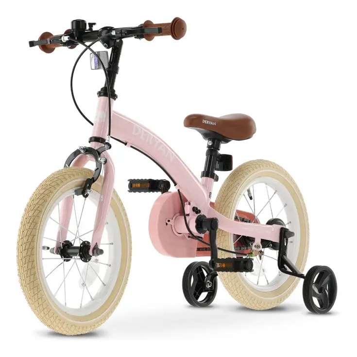Luxe Kinderfiets 14 inch - 3 in 1 - Loopfiets