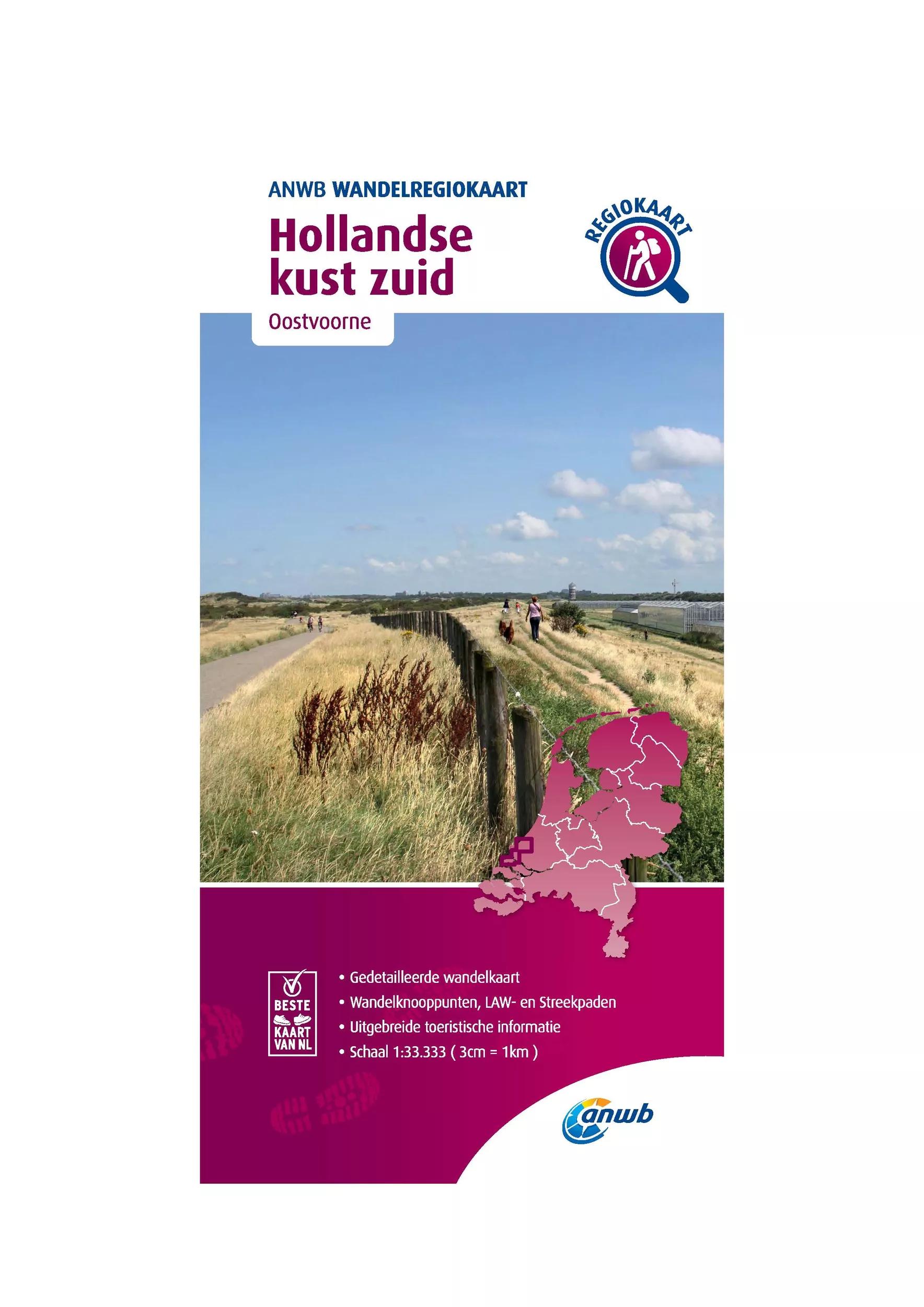 ANWB  Wandelkaart Hollandse Kust Zuid main product image