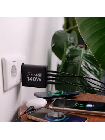 CHARGE+ 140W Oplader - USB en USB-C