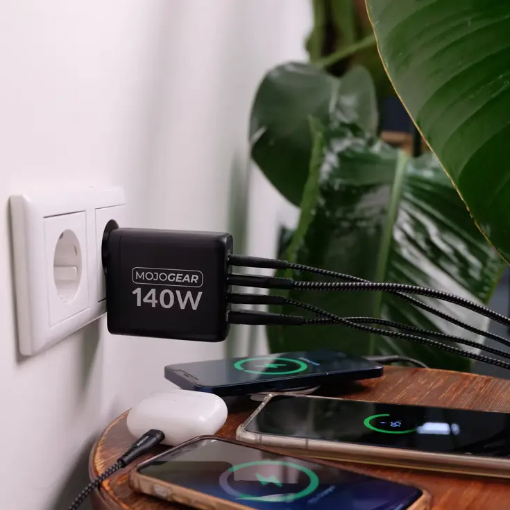 CHARGE+ 140W Oplader - USB en USB-C
