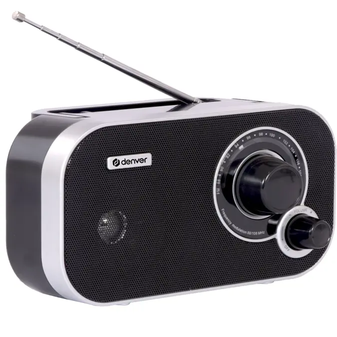 Denver TR51B FM radio op batterijen