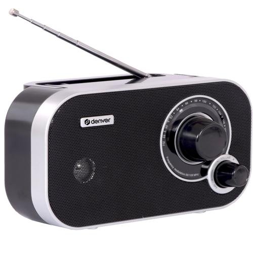 Denver TR51B FM radio op batterijen