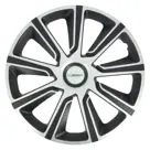 Wieldoppen - 14 inch - zilver/zwart - 4 stuks