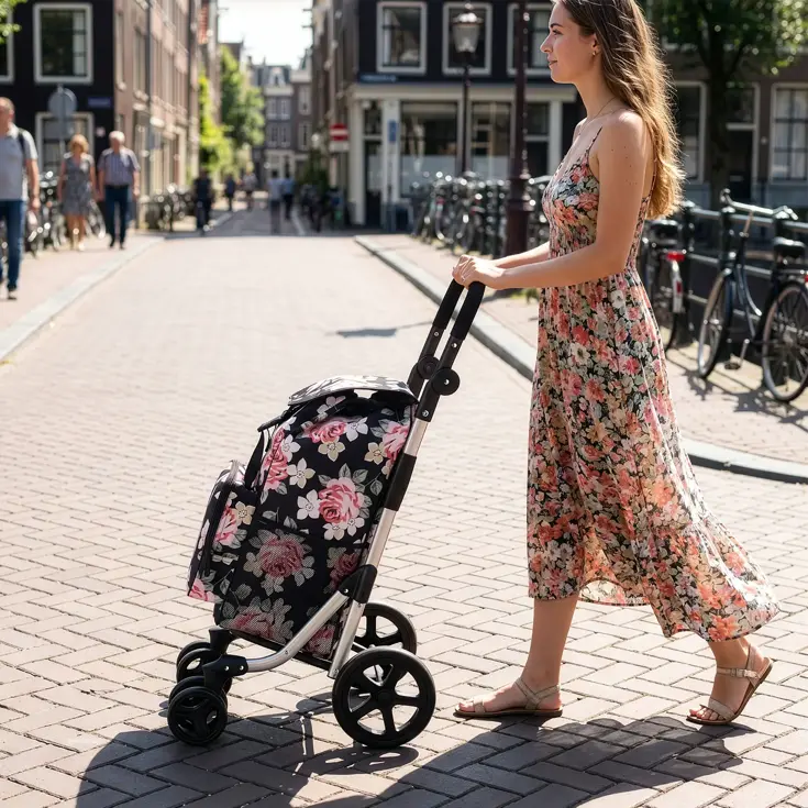 Boodschappentrolley 60L - 4 Wielen
