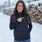 Verwarmde Bodywarmer met Capuchon - Vrouwen