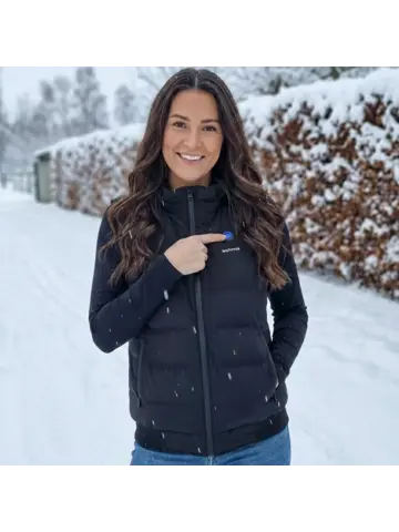 Verwarmde Bodywarmer met Capuchon - Vrouwen