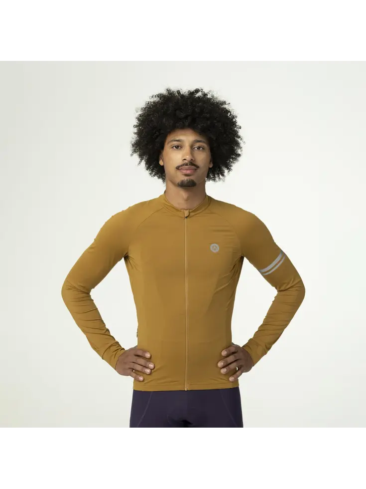 Solid Fietsshirt Lange Mouwen Performance  Heren