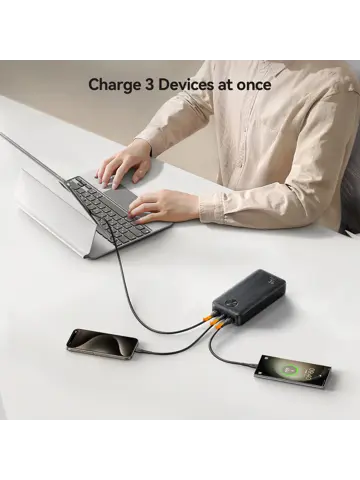 LED Powerbank - 20000mAh - Zwart