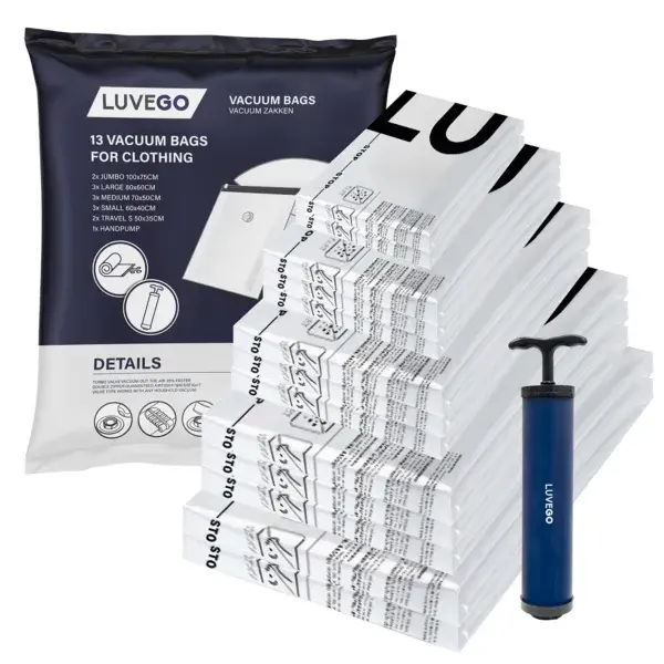 Luvego - Vacuümzakken voor Kleding - 13-Pack