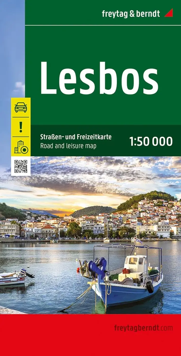 Wegenkaart Lesbos