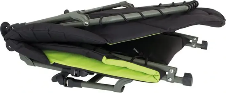 Eurotrail Kampeerbed Queen - Zwart/Lime