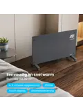 Paneelverwarming – 2500W – Glazen kachel