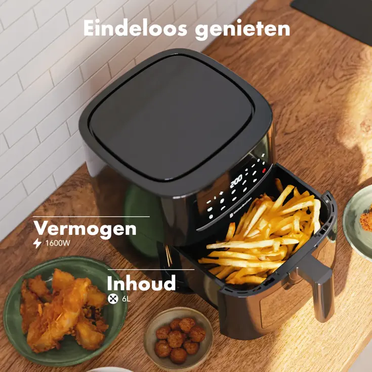 Airfryer – 6L – Zwart