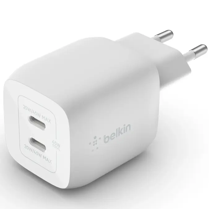 Belkin  Adapter 2 poorts - USB-C - 45W