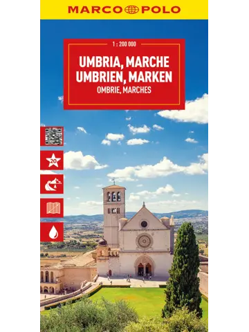 Wegenkaart Umbrië - De Marken