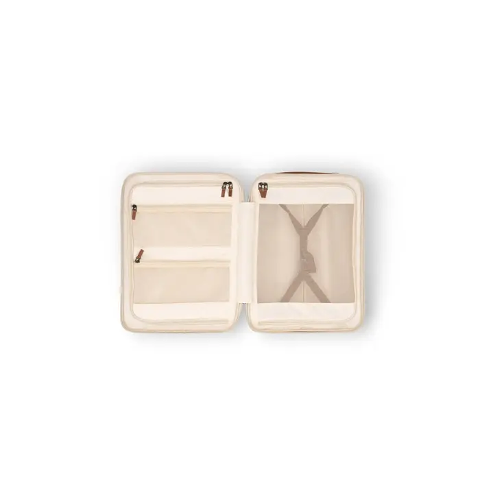 Zuna - Handbagagekoffer - Leren handvatten - 55cm