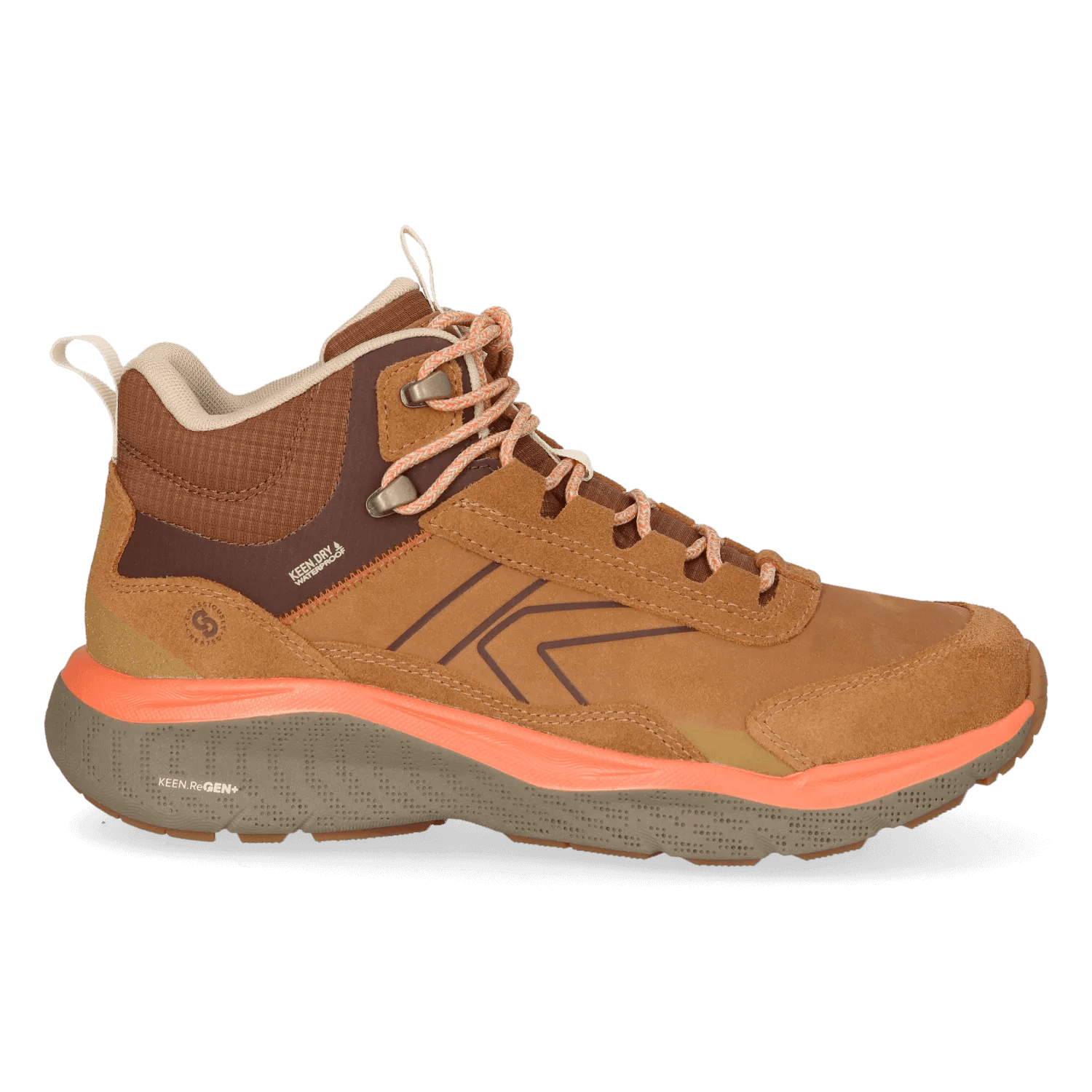 Keen Leiki Mid Leather  Wandelschoenen-Dames-  Cognac