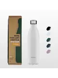FLASKE 1 liter  RVS Drinkfles