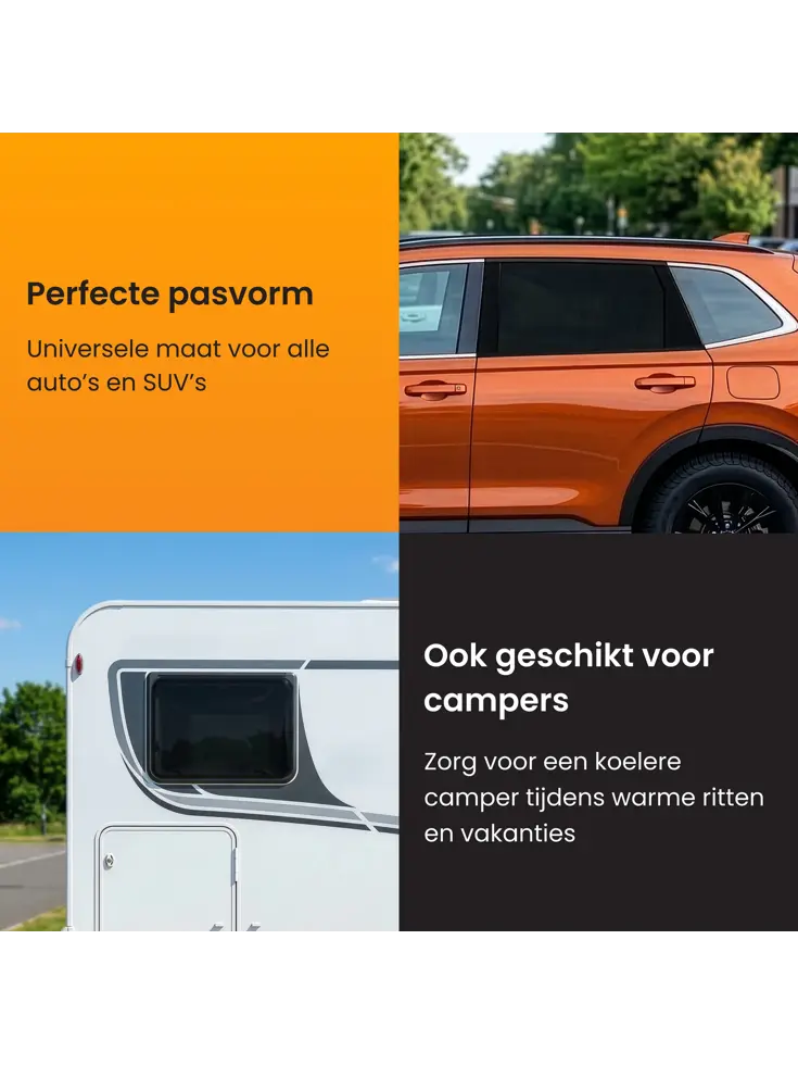 Zonnescherm Auto Zijruit - Set van 2