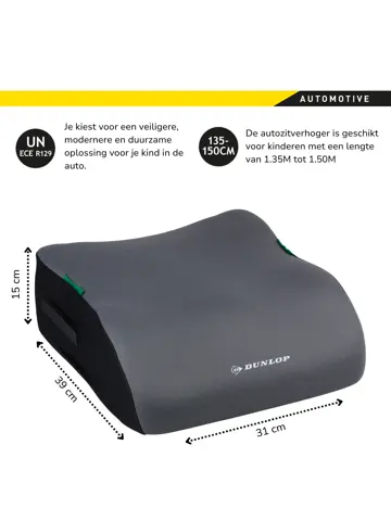 Kinderzitje Grijs - Stoelverhoger UN ECE