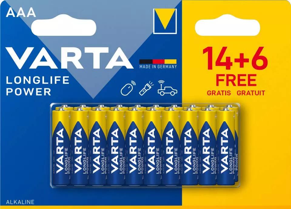 Varta Powerbank - Longlife Power AAA LR03 20 stuks -