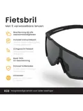 Fietsbril met 5 verwisselbare lenzen - sportbril