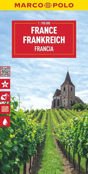 Wegenkaart Frankrijk