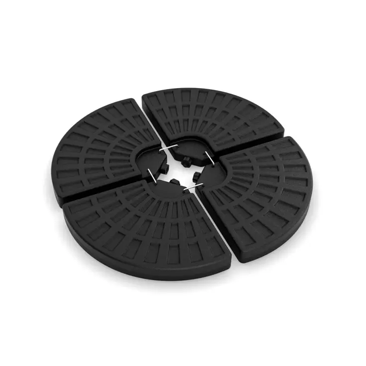 Parasolvoet -100x100 cm - Vulbaar - Zwart
