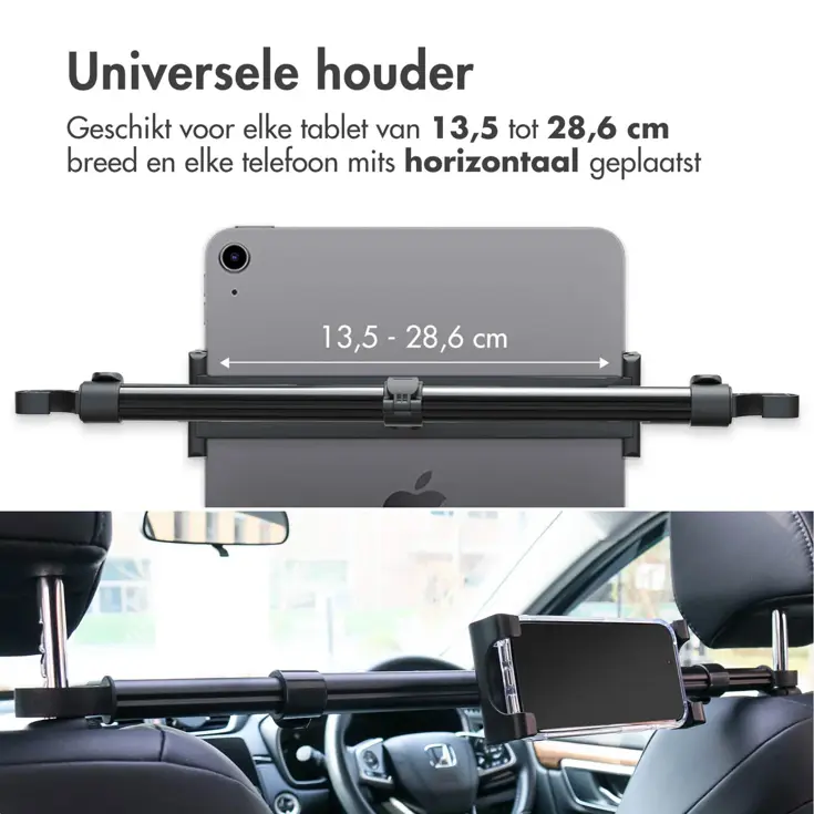 Tablethouder Auto - Hoofdsteun Midden