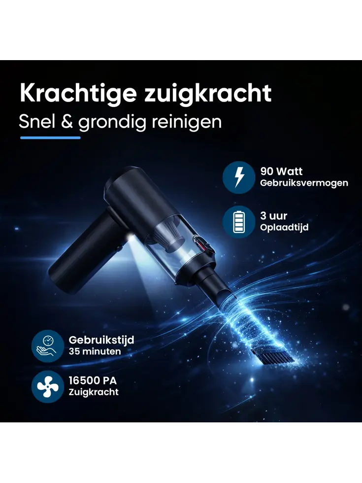 2-in-1 Auto Stofzuiger Pro - Opvouwbaar