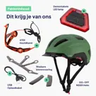 GO-OFF RIDER fietshelm met zonneklep